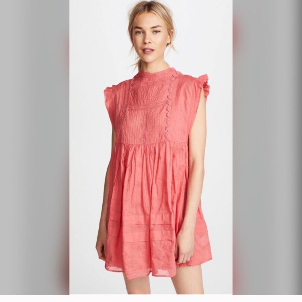 Free people nobody like you embellished mini dress